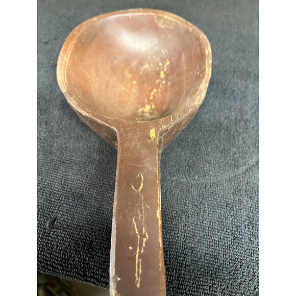Handcrafted Vintage Wooden Scoop With Handle Primitive Farmhouse - Picture 3 of 7